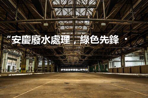 “安慶廢水處理，綠色先鋒，環(huán)保典范！”